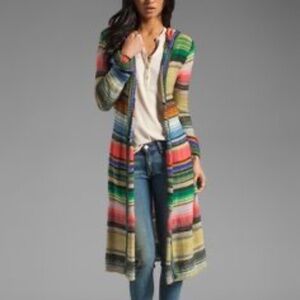 Free People Knit Multicolor Cardigan Duster Medium